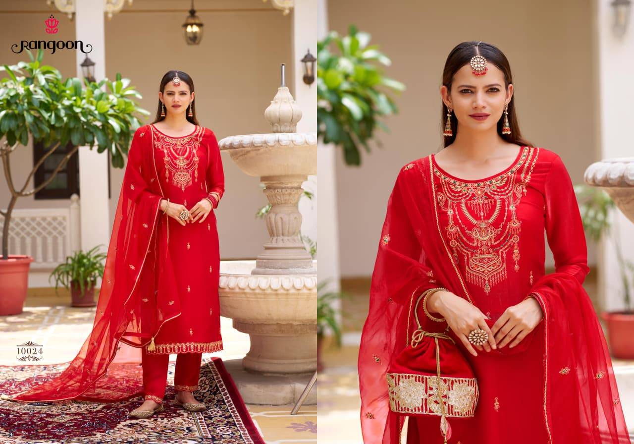 Rangoon hemani 3 pcs kurti gujarat wholesale market